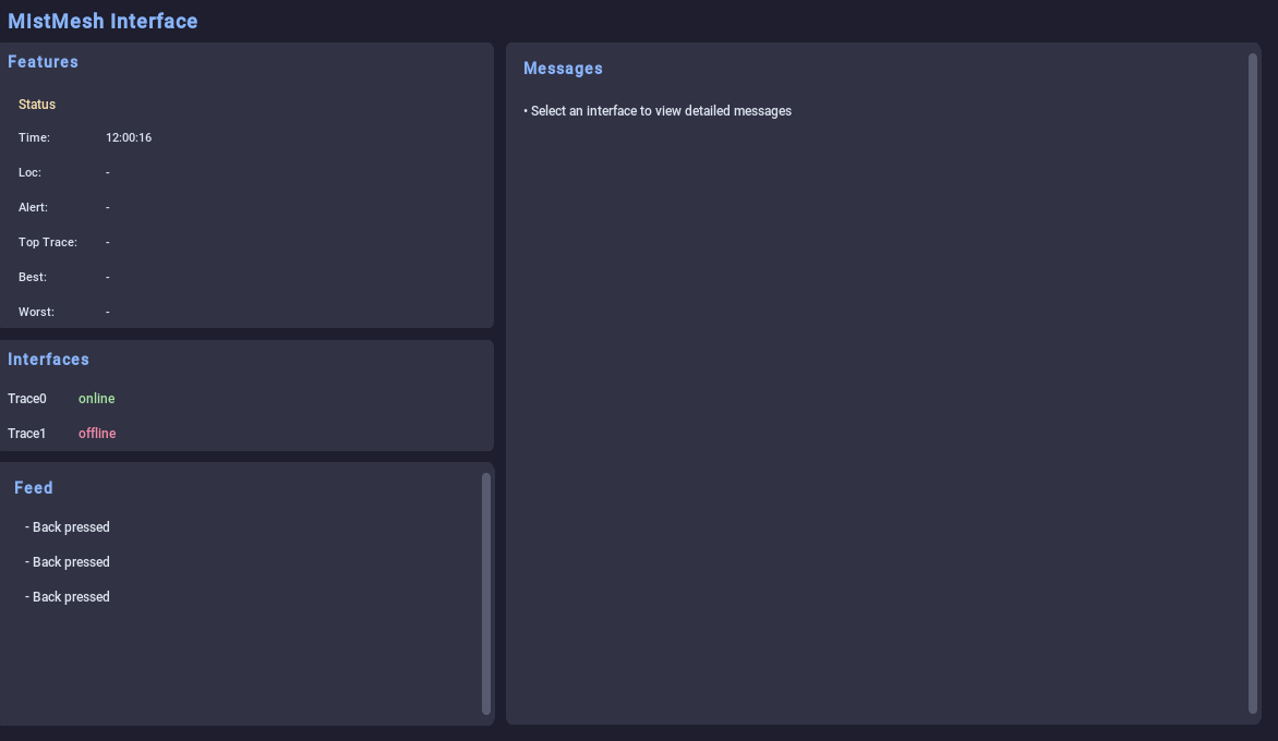 MistMesh Interface Alpha Screenshot