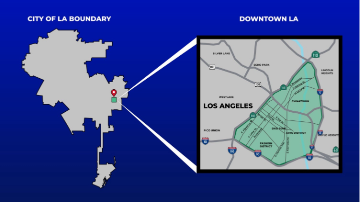LA Curfew Area vs Total Area